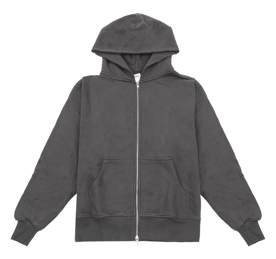 12.0oz Double Zip Garment Dye Hoodie - Image 19