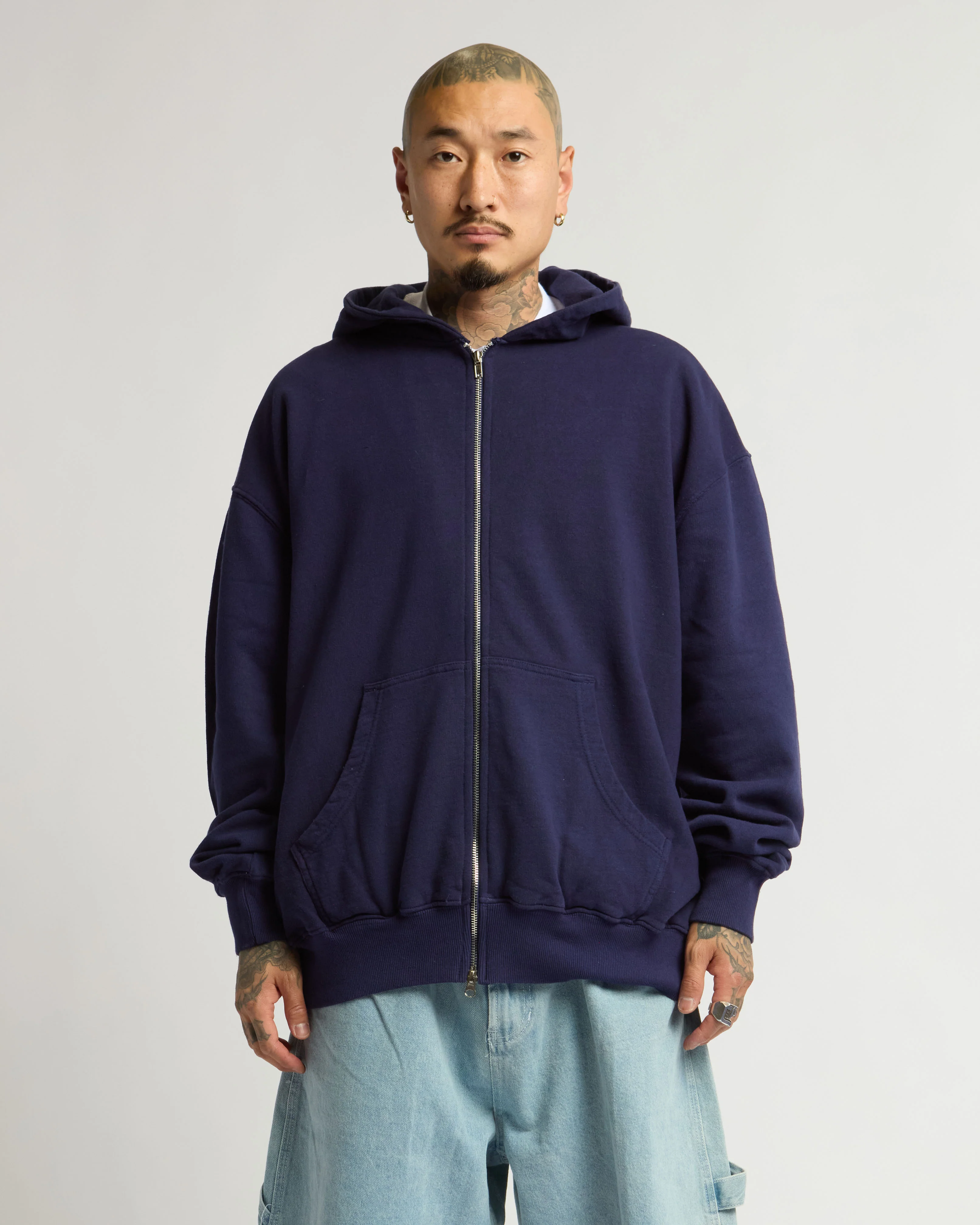 12.0oz Double Zip Garment Dye Hoodie - Image 5