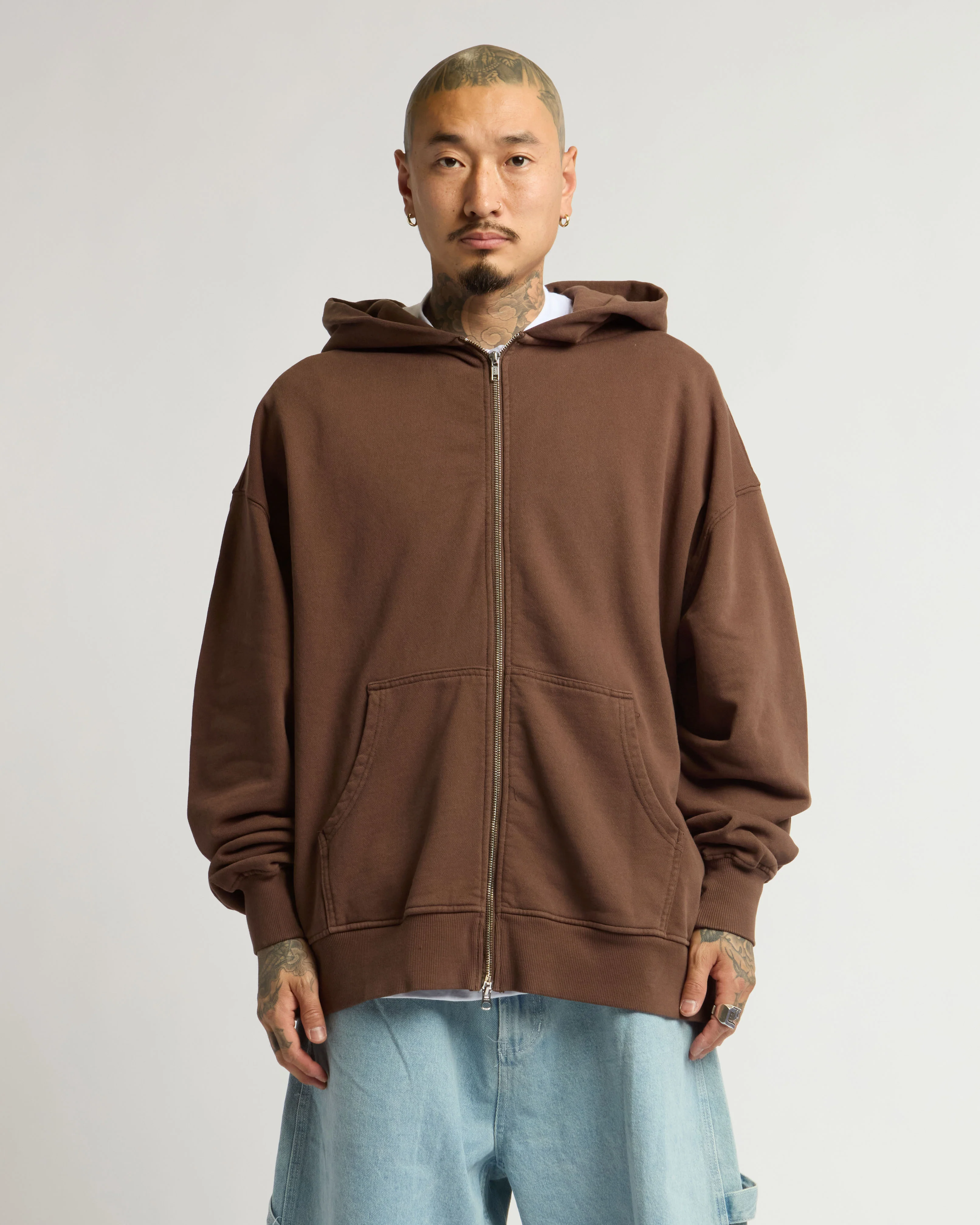 12.0oz Double Zip Garment Dye Hoodie - Image 13
