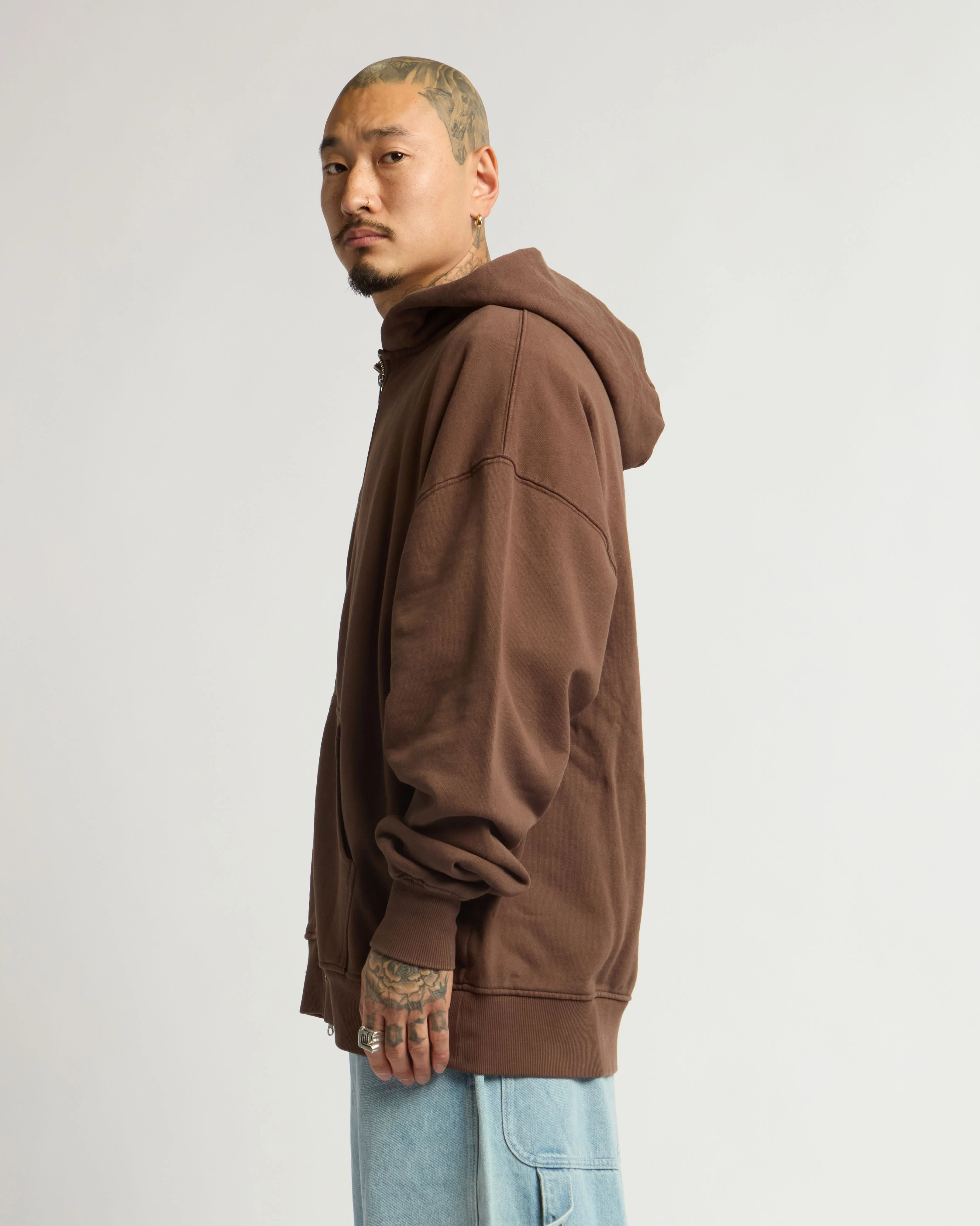 12.0oz Double Zip Garment Dye Hoodie - Image 15