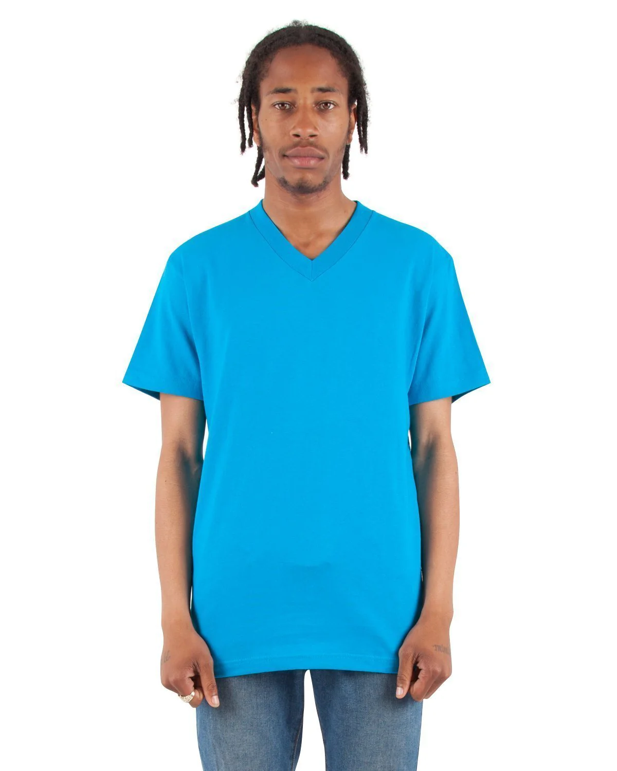 6.2oz V-Neck Short Sleeve - Image 13