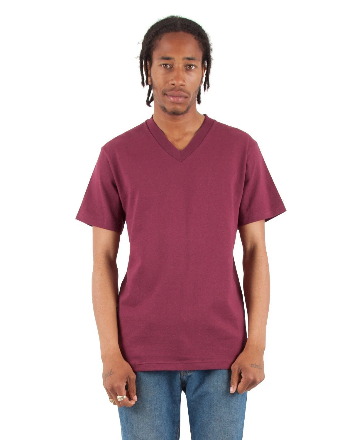 6.2oz V-Neck Short Sleeve - Image 28