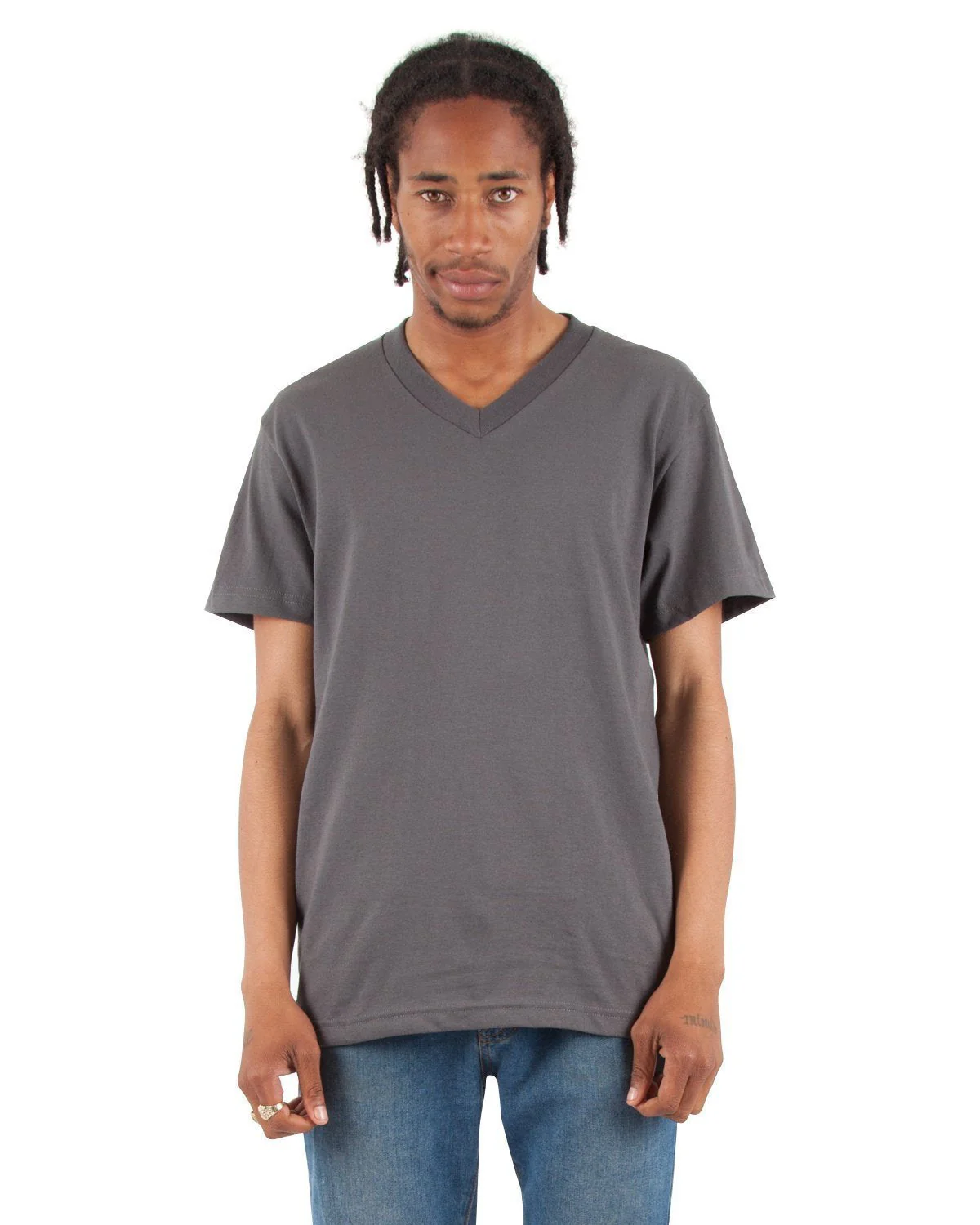 6.2oz V-Neck Short Sleeve - Image 43