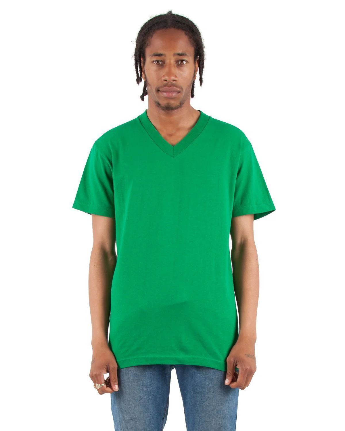 6.2oz V-Neck Short Sleeve - Image 46