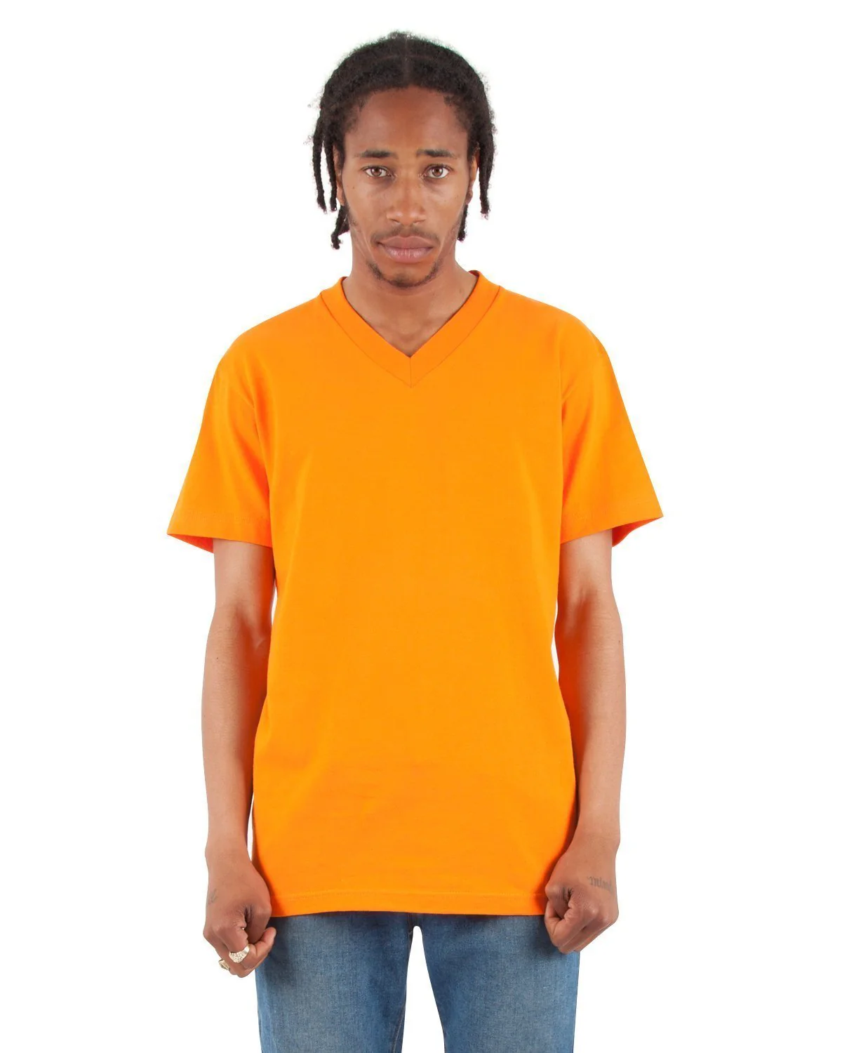 6.2oz V-Neck Short Sleeve - Image 7