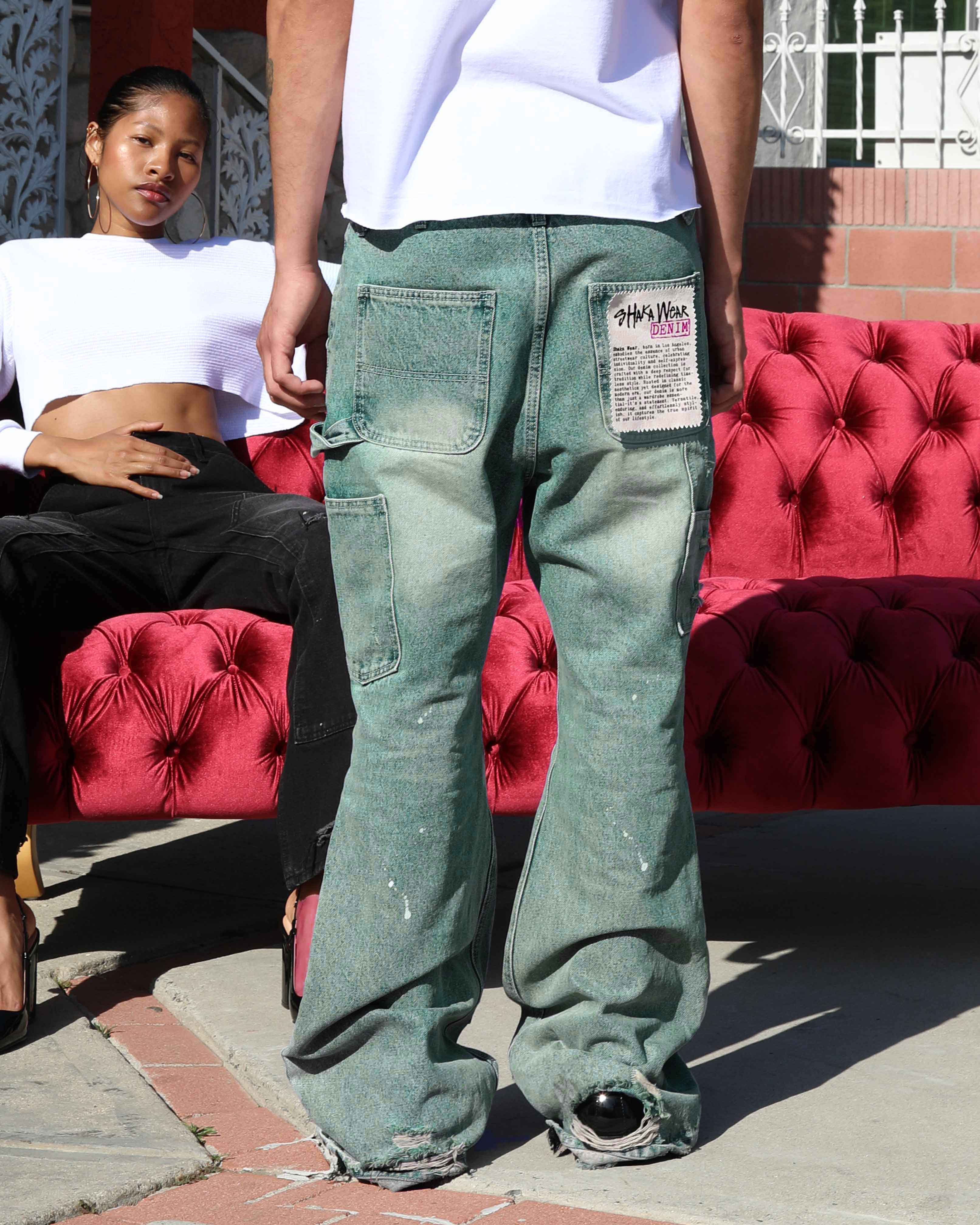 Double Knee Flared Denim - Image 18
