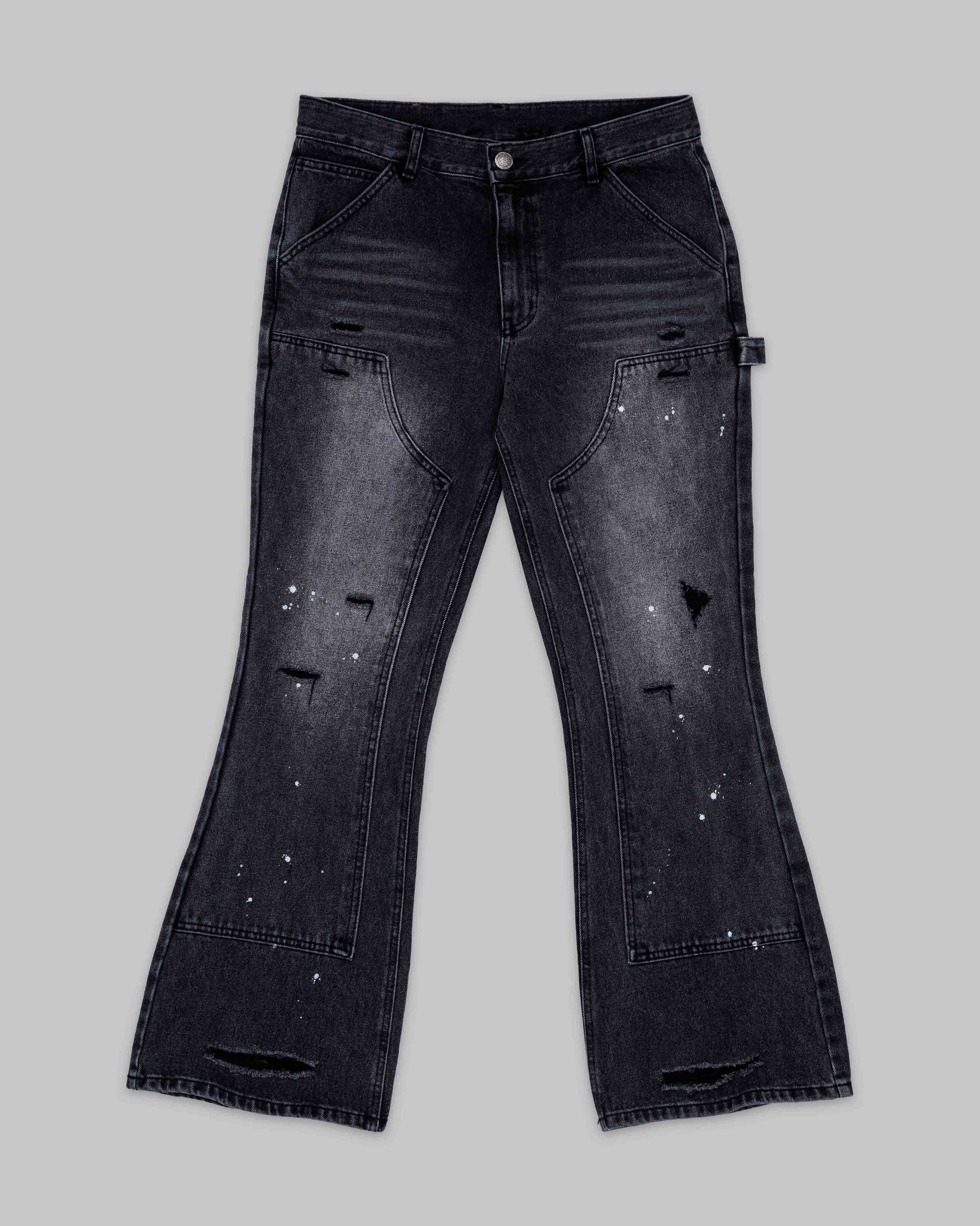 Double Knee Flared Denim - Image 7
