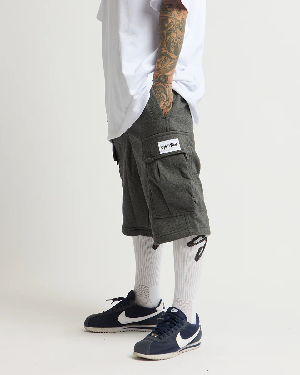 Fleece Cargo Shorts - Image 12