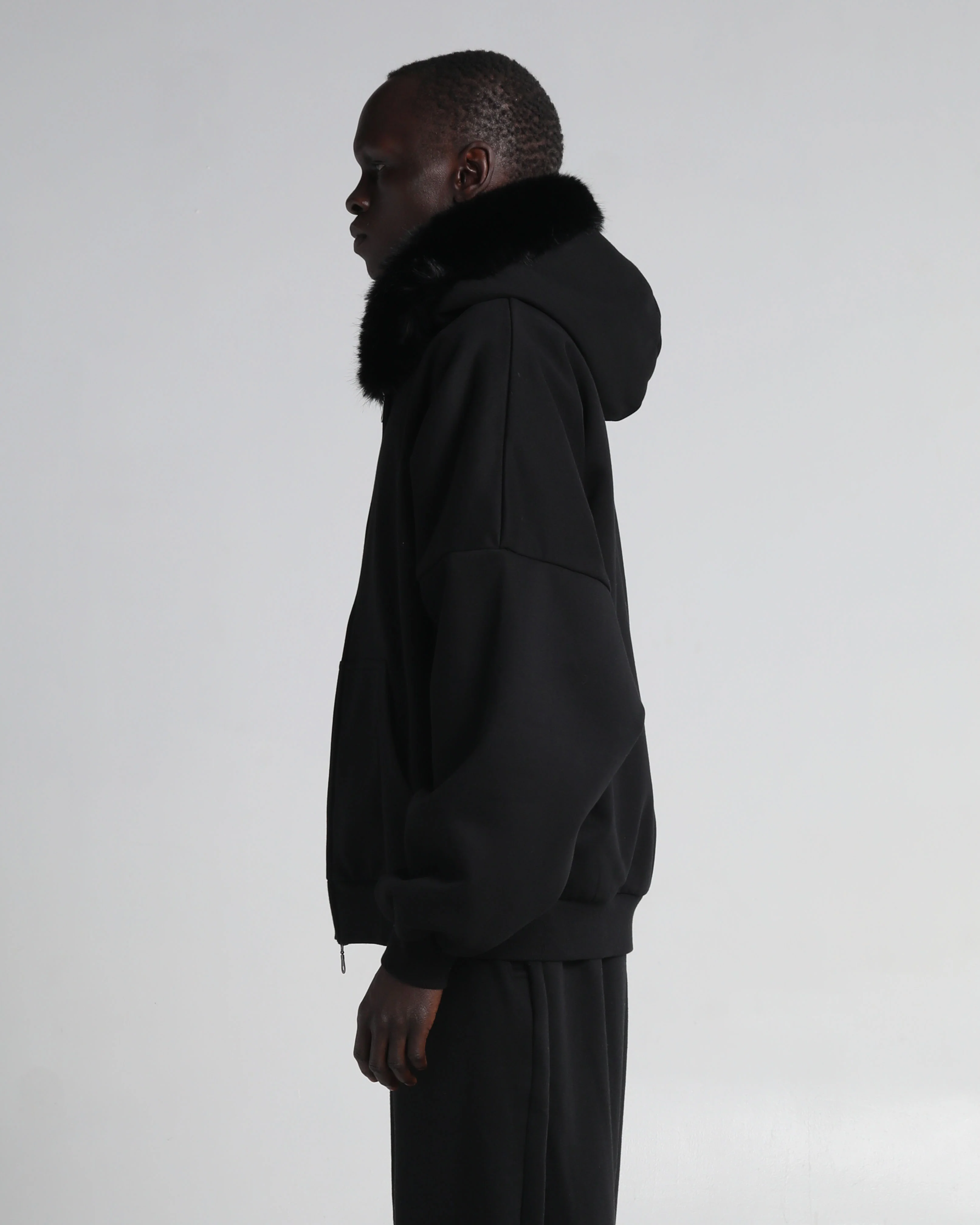 Fur Hooded Fleece Zip-Up - Image 13