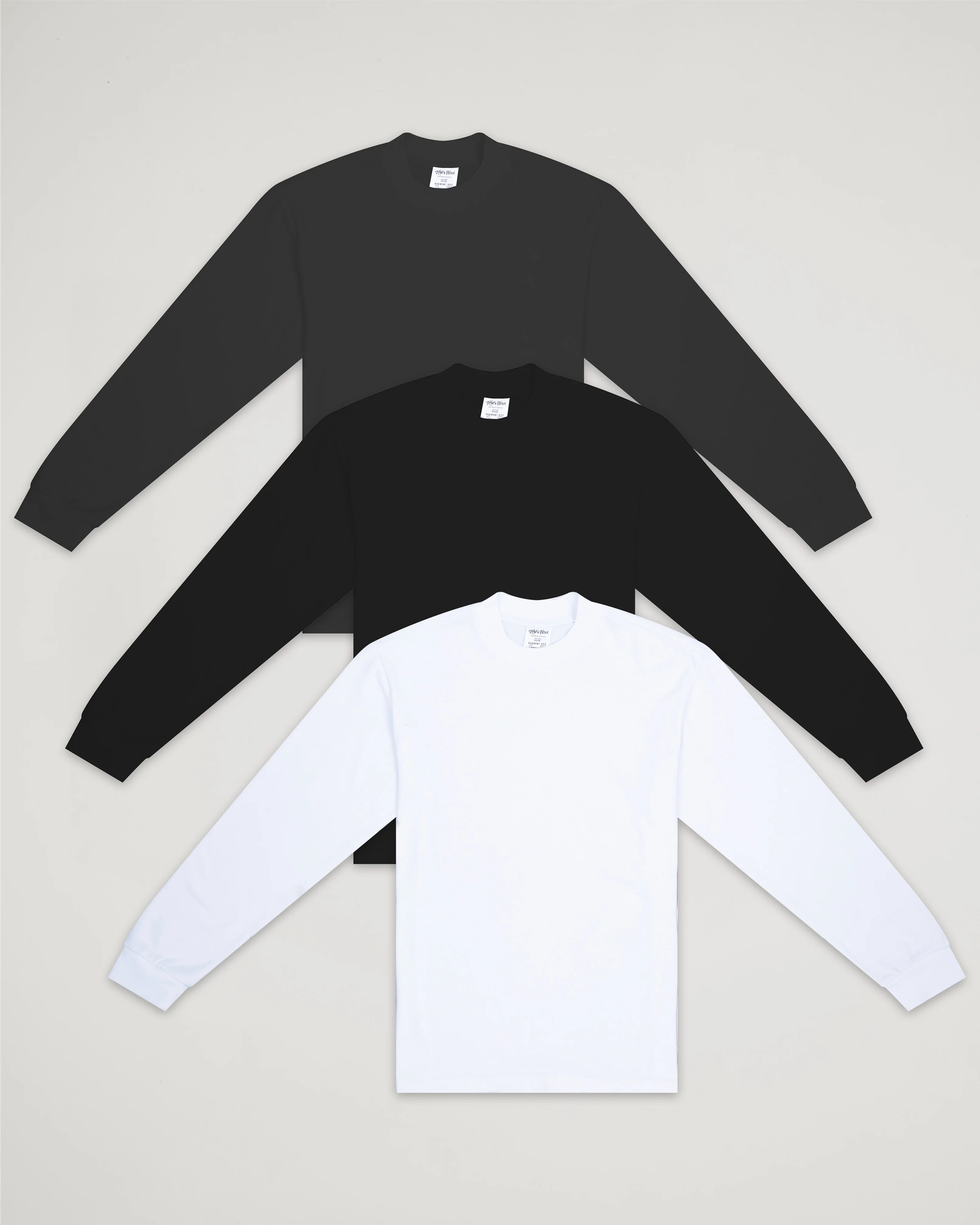9.0oz Garment Dye Long Sleeve Designer Tee 3-Pack Bundle - Image 4