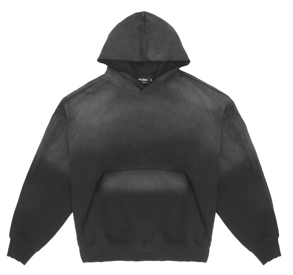 Garment Dye Distressed Drop Shoulder Hoodie - Image 12