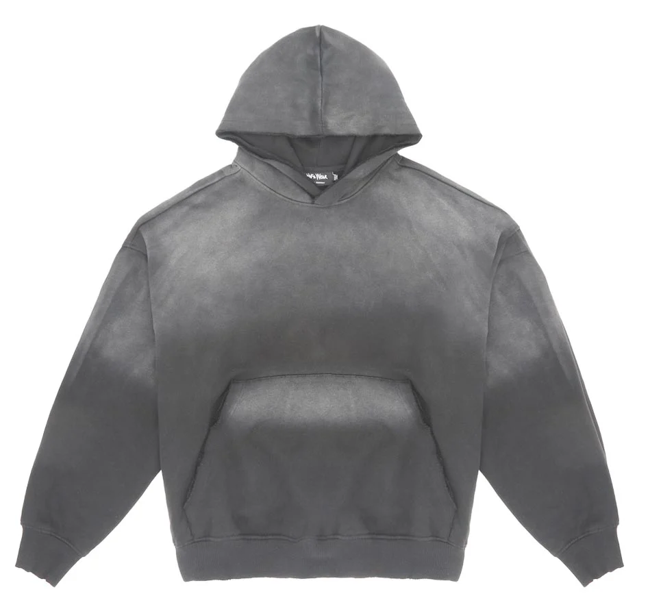 Garment Dye Distressed Drop Shoulder Hoodie - Image 13