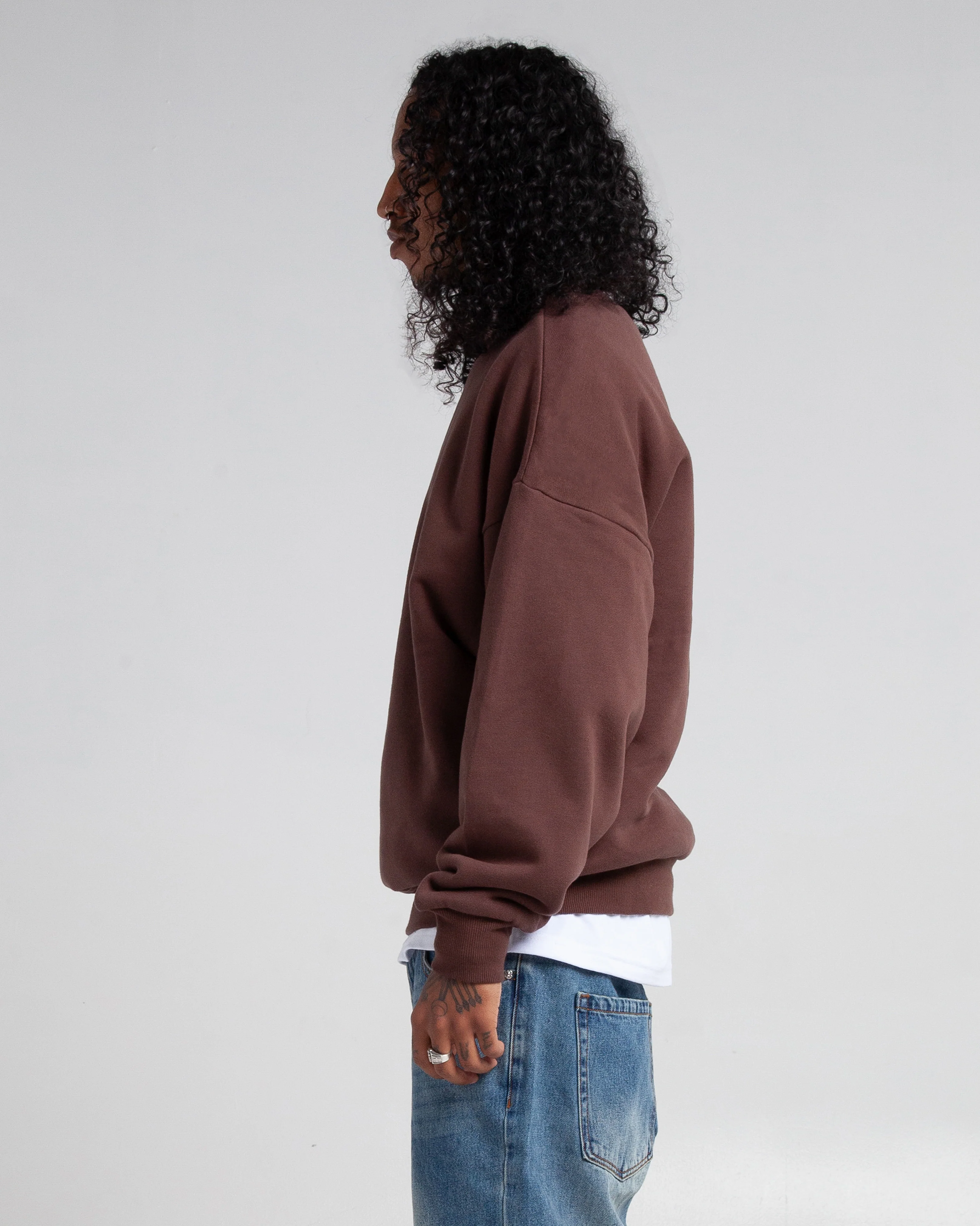 Garment Dye Double Layer Reversible Crewneck - Image 8