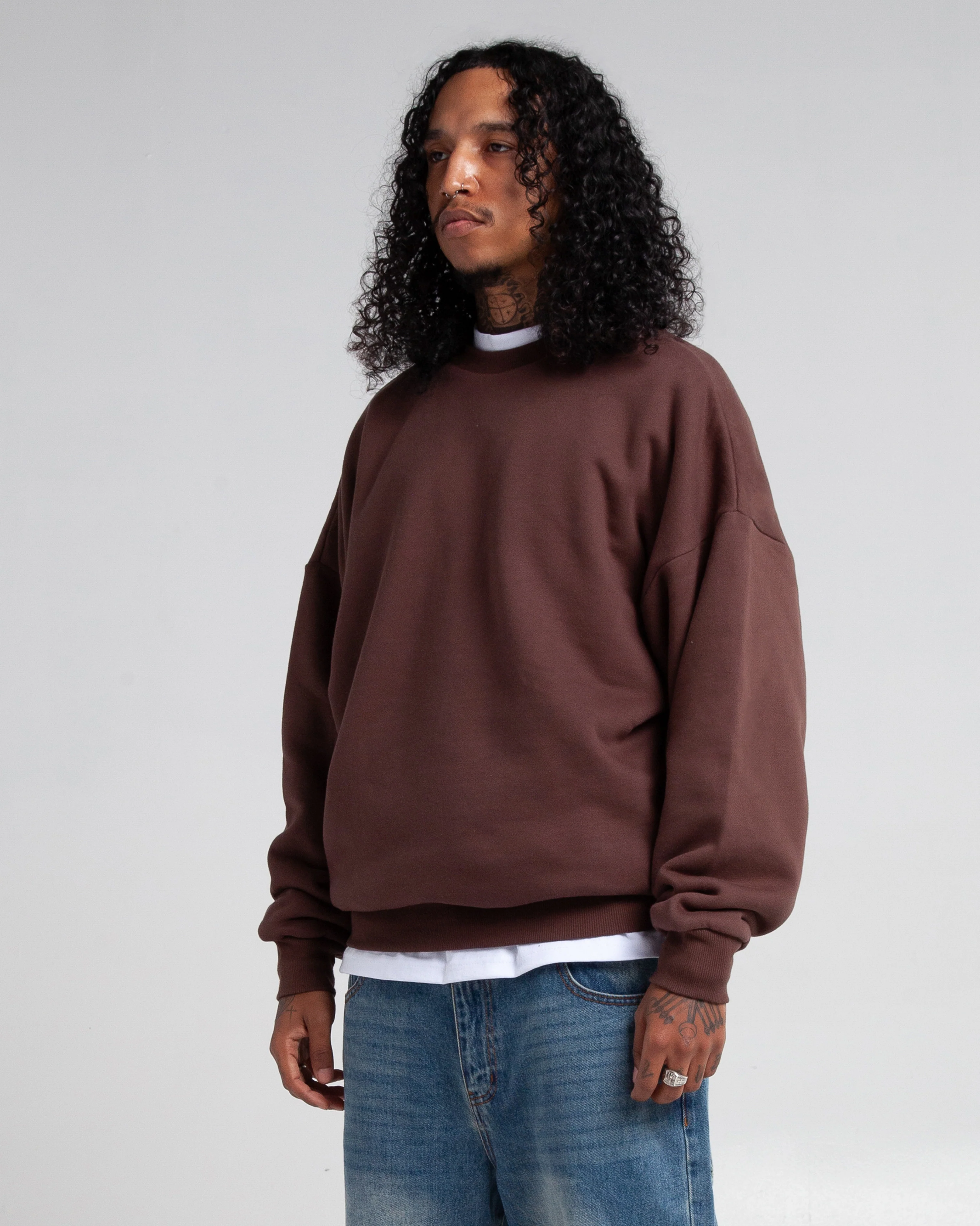 Garment Dye Double Layer Reversible Crewneck - Image 9