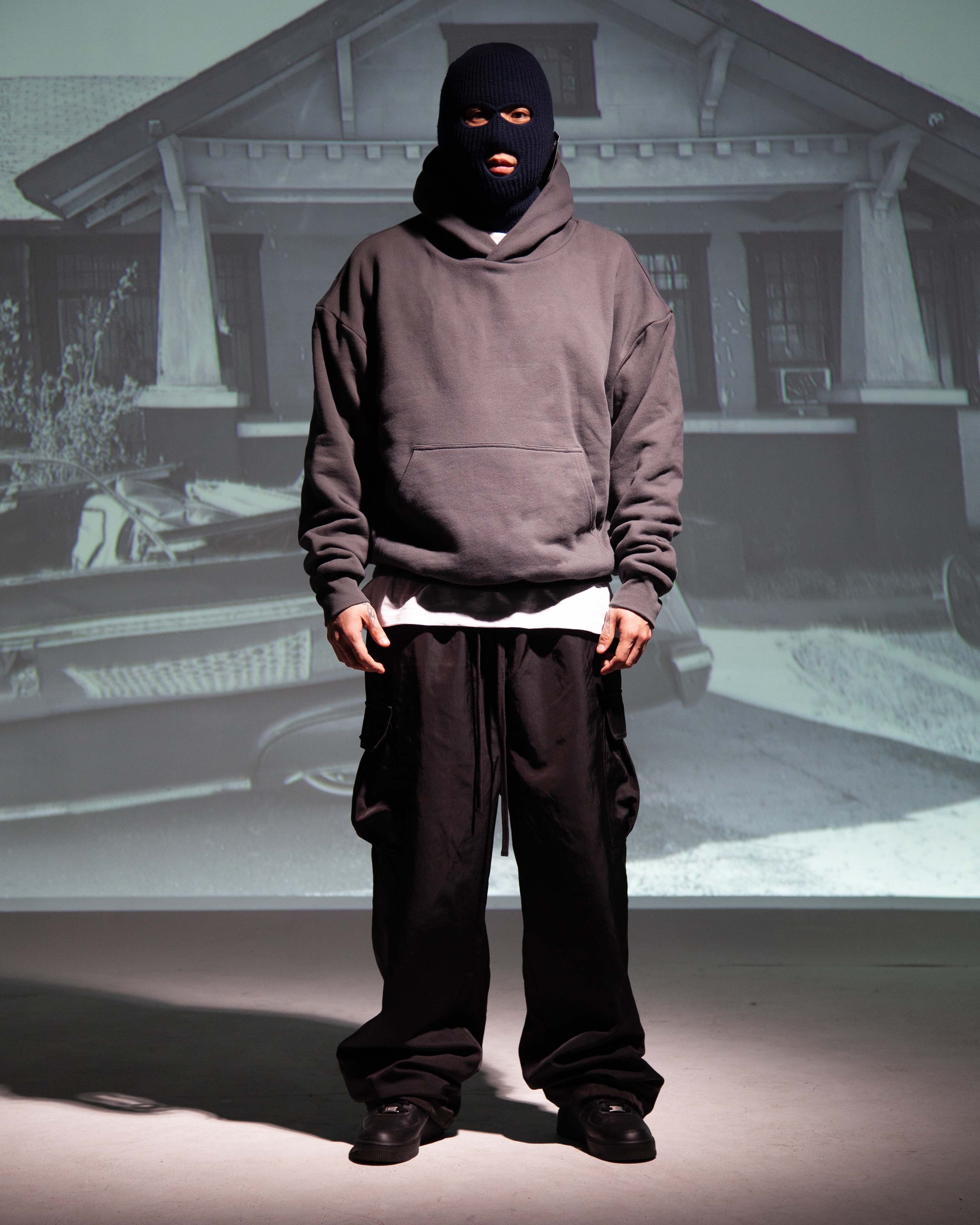 Garment Dye Double Layer Reversible Hoodie - Image 3