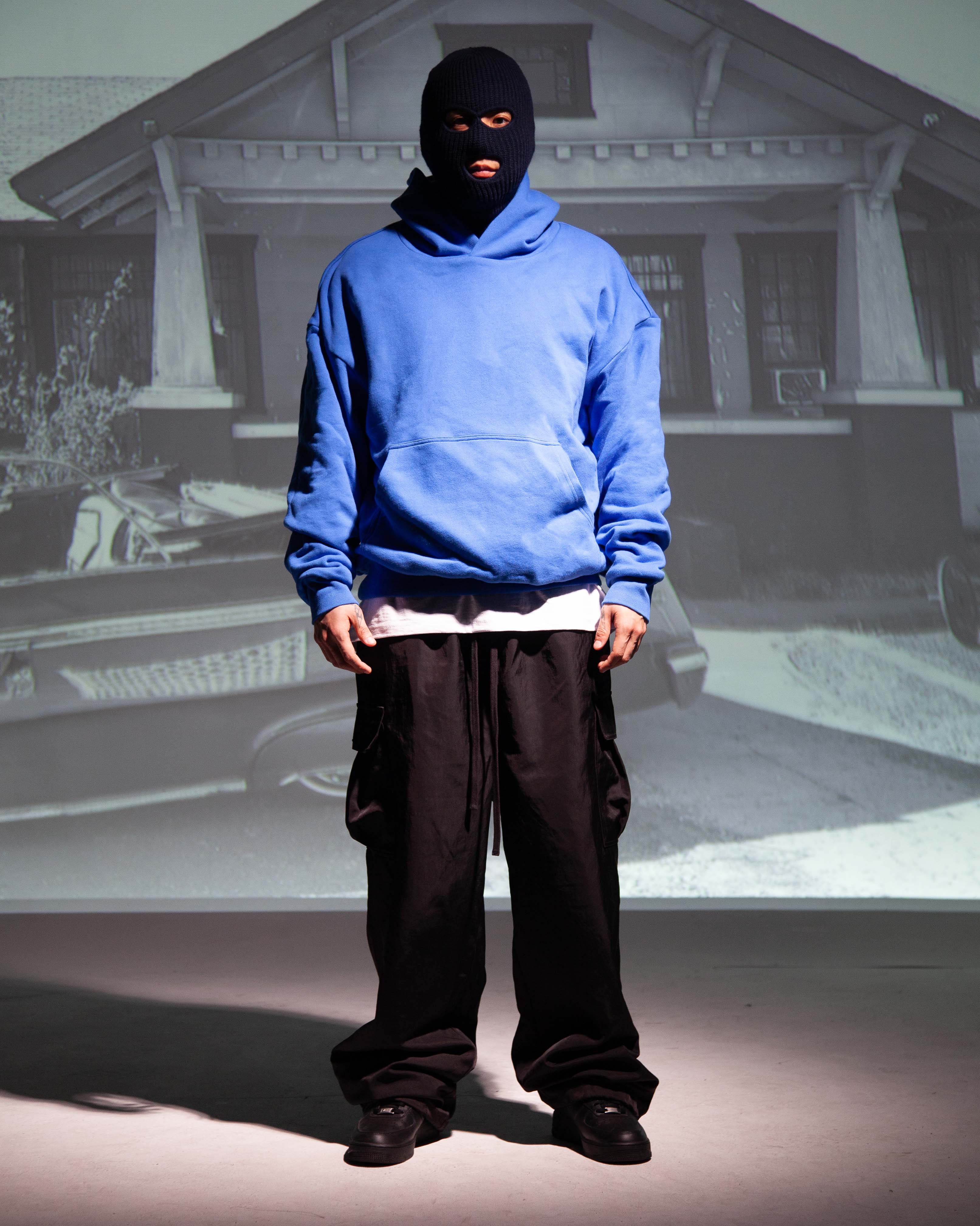 Garment Dye Double Layer Reversible Hoodie - Image 7
