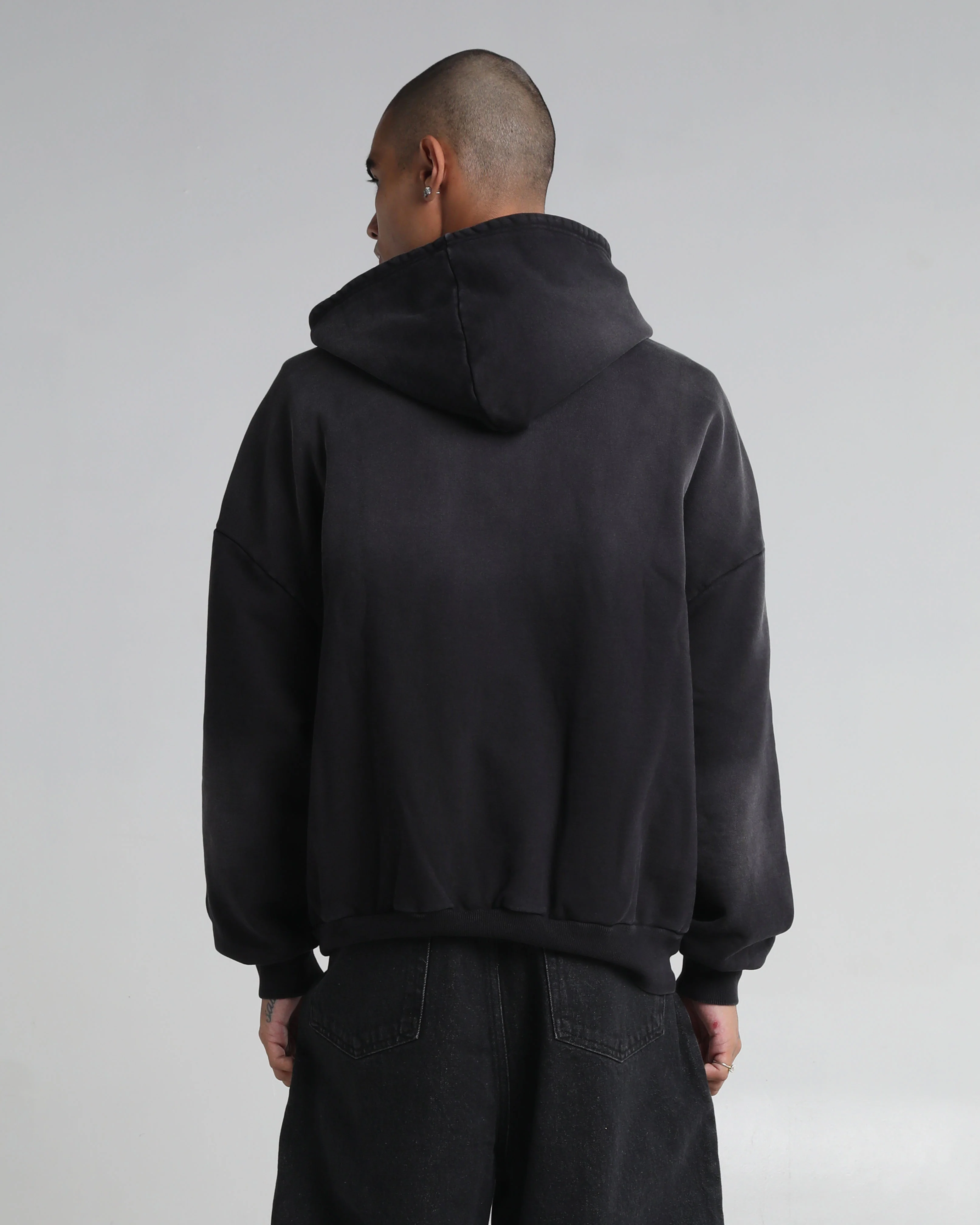 Garment Dye Fleece Button Up Hoodie - Image 7