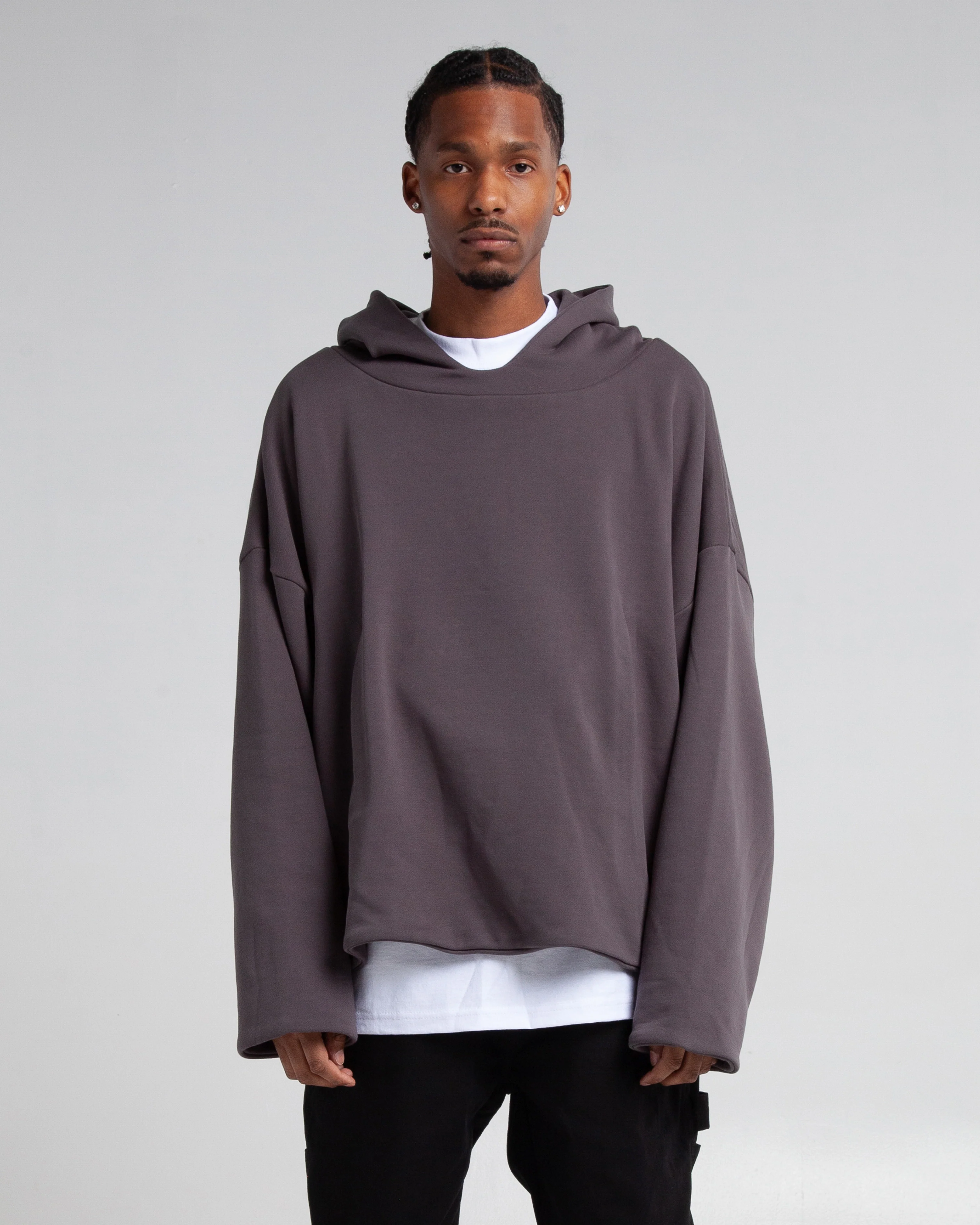 Garment Dye Poncho Hoodie - Image 10