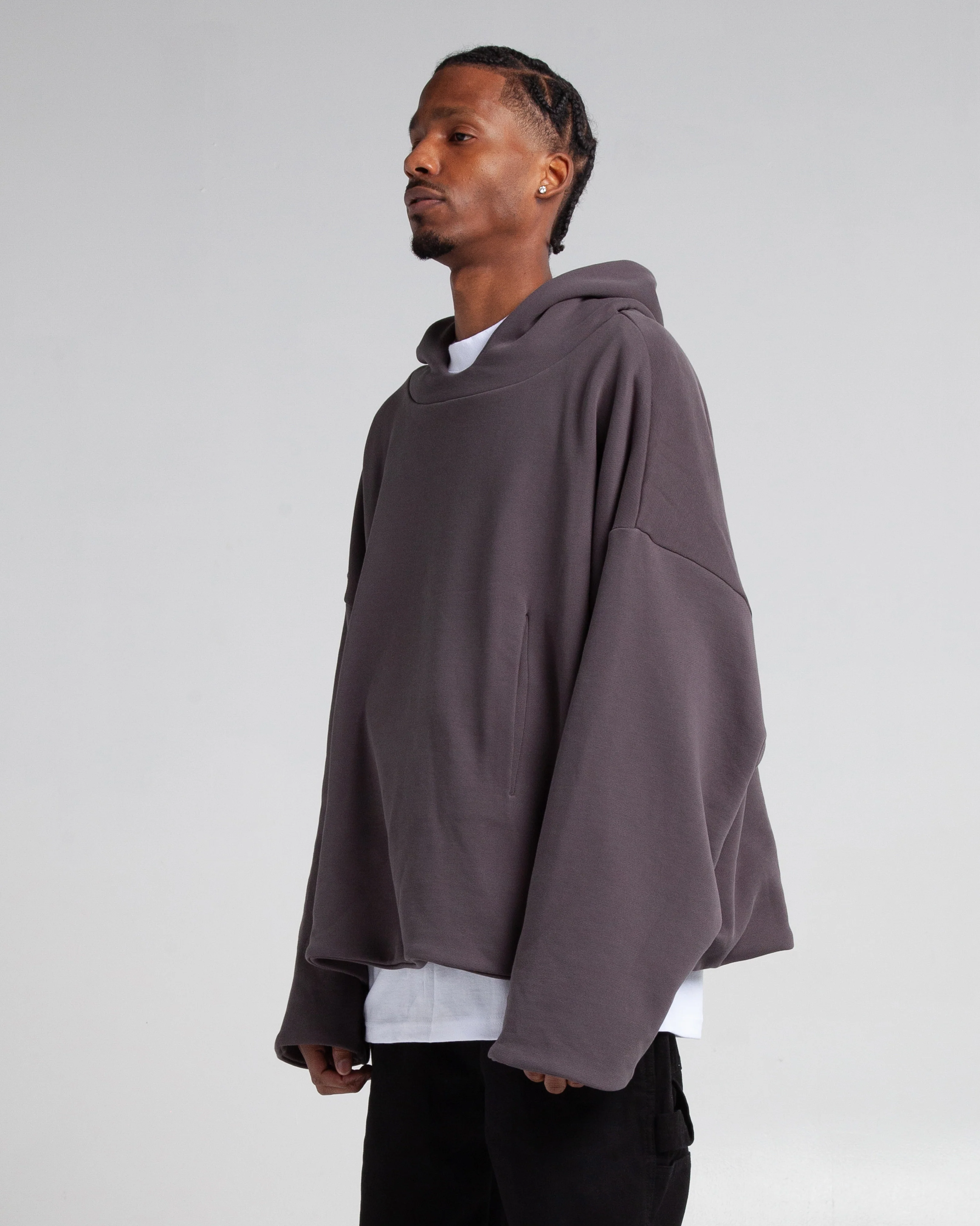 Garment Dye Poncho Hoodie - Image 13