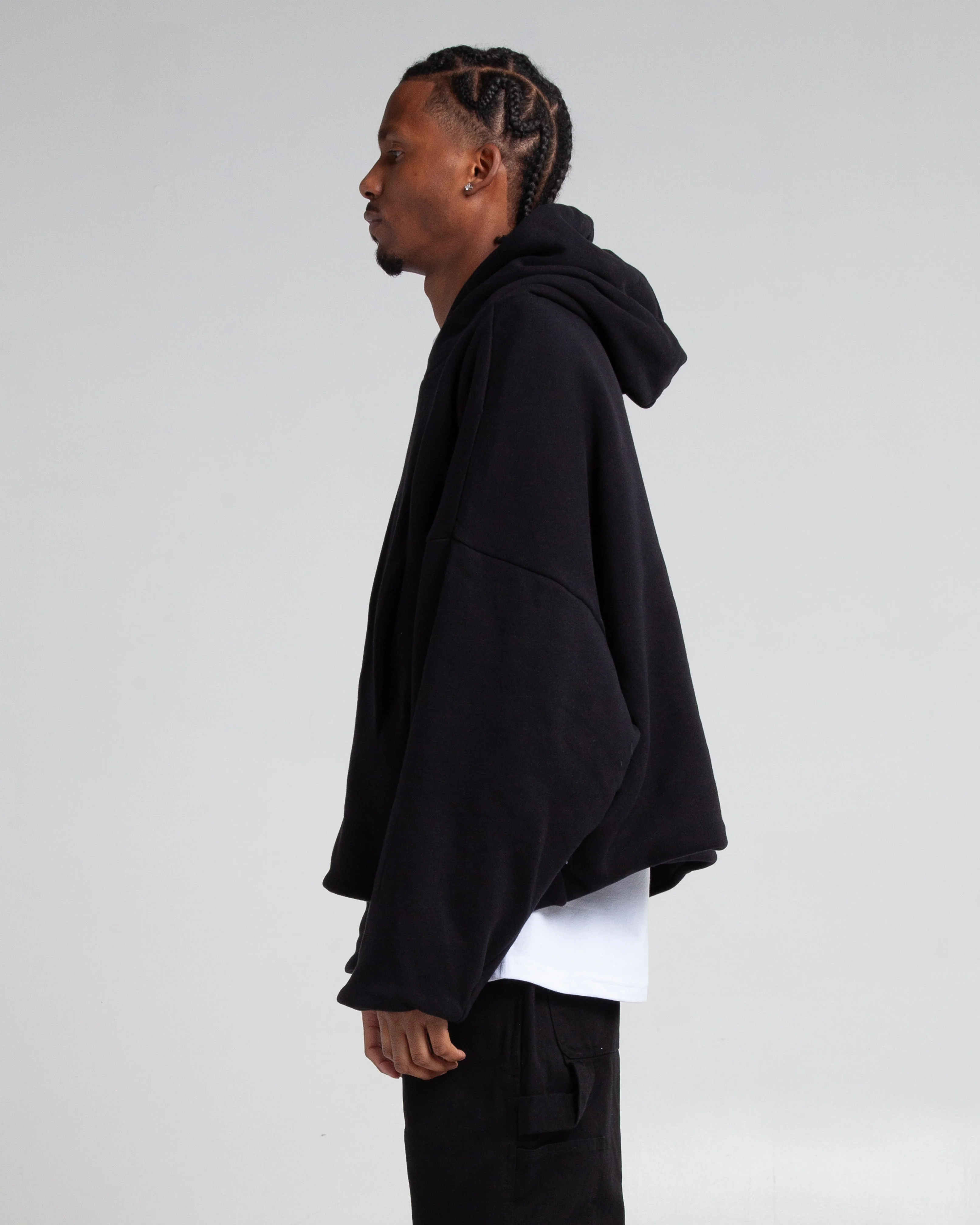 Garment Dye Poncho Hoodie - Image 4