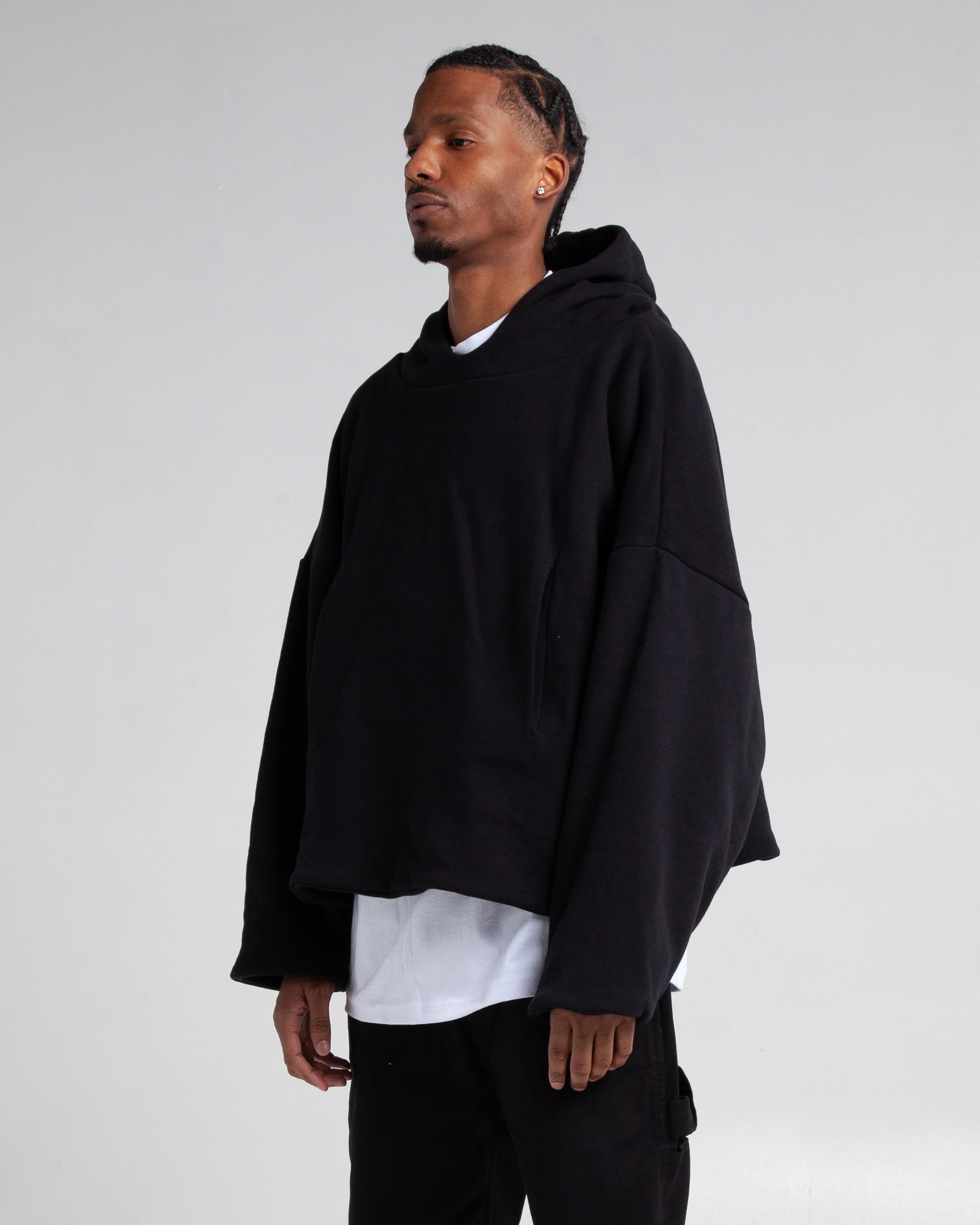 Garment Dye Poncho Hoodie - Image 5