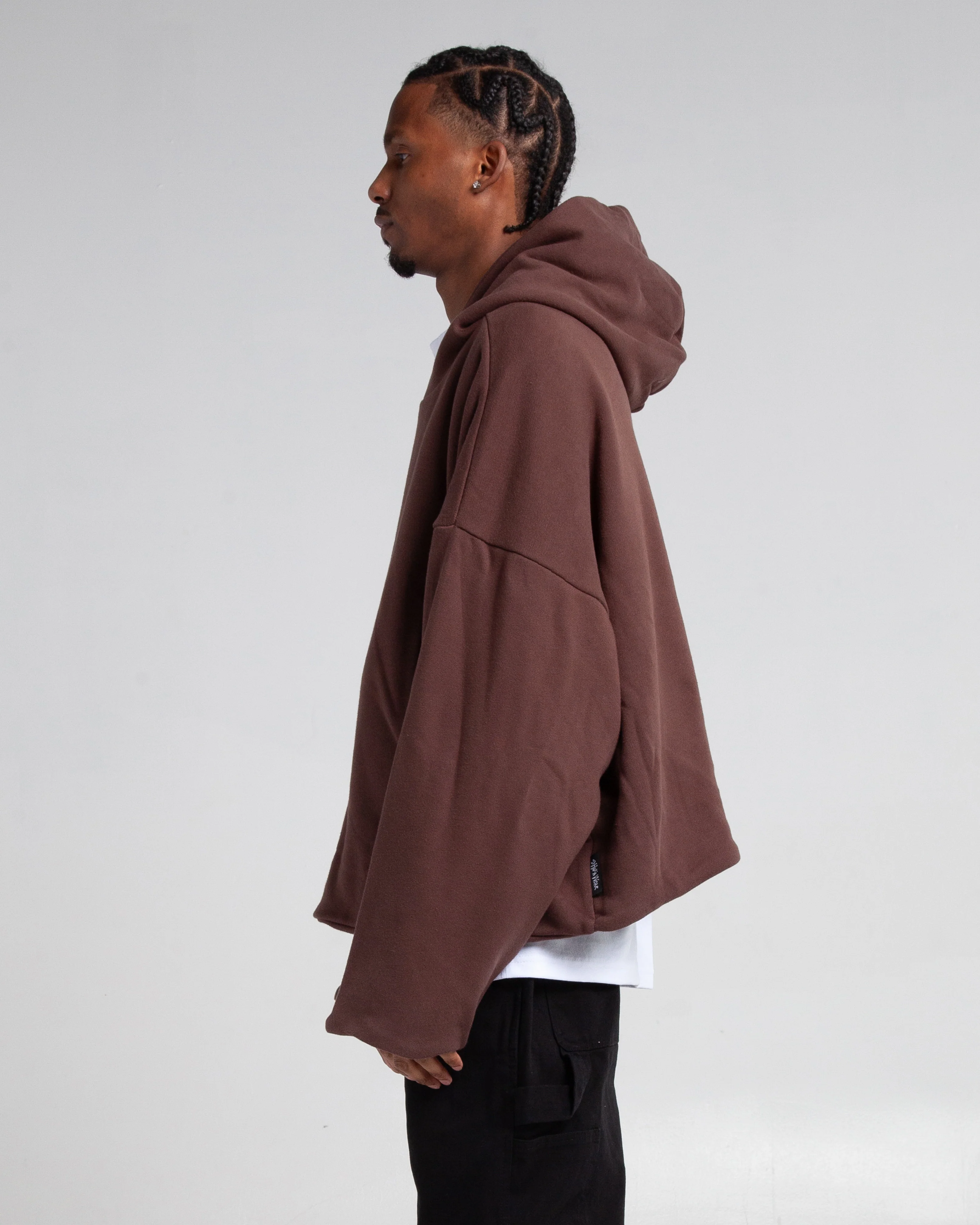Garment Dye Poncho Hoodie - Image 8