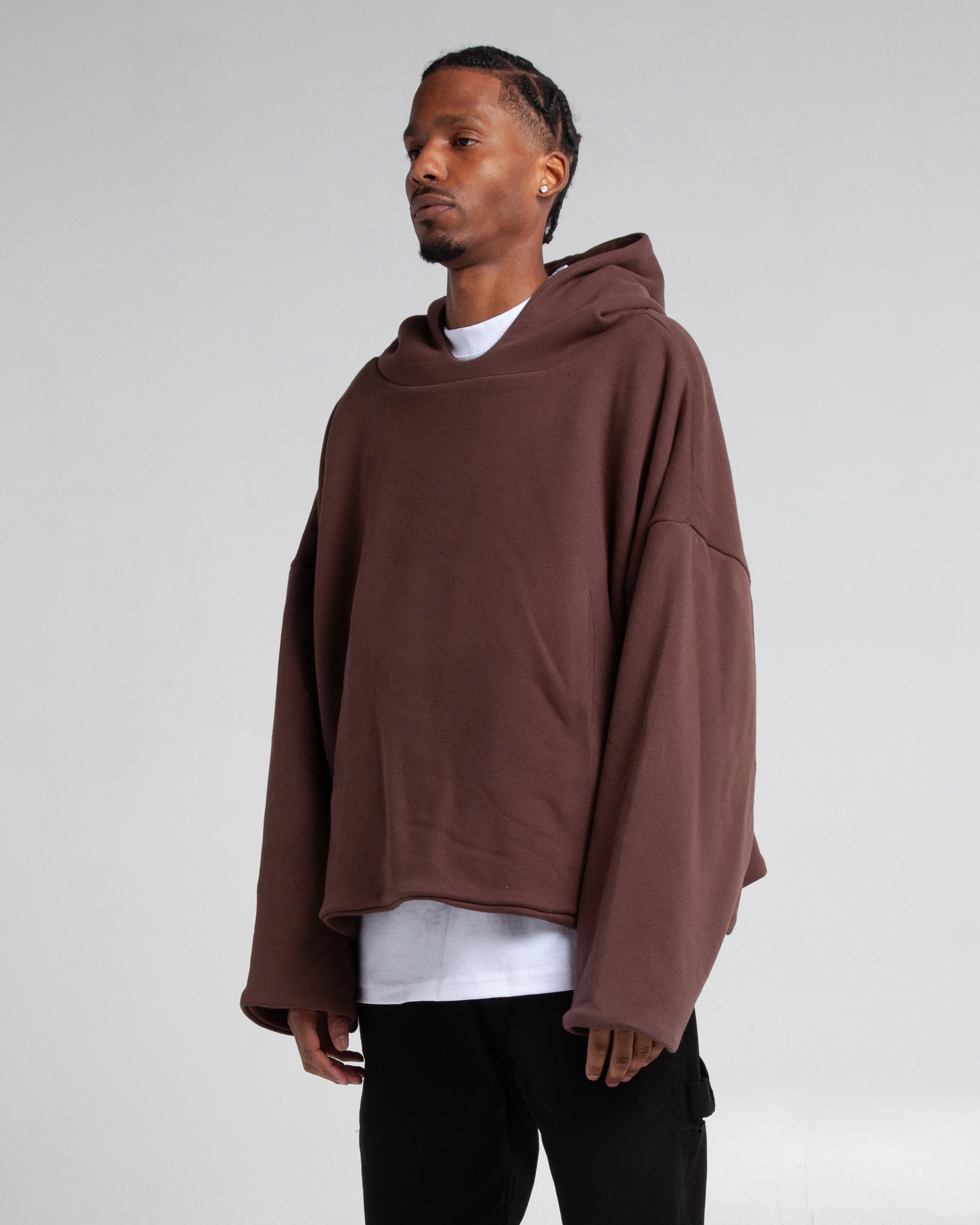 Garment Dye Poncho Hoodie - Image 9
