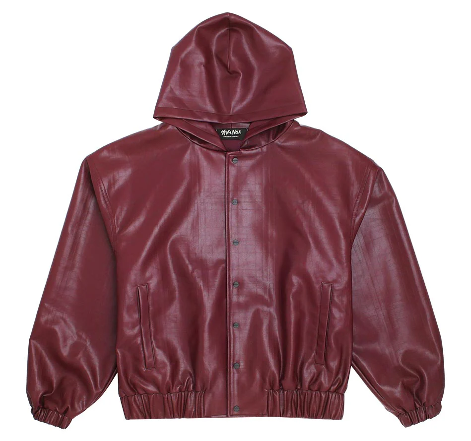 PU Leather Plaid Jacket - Image 17