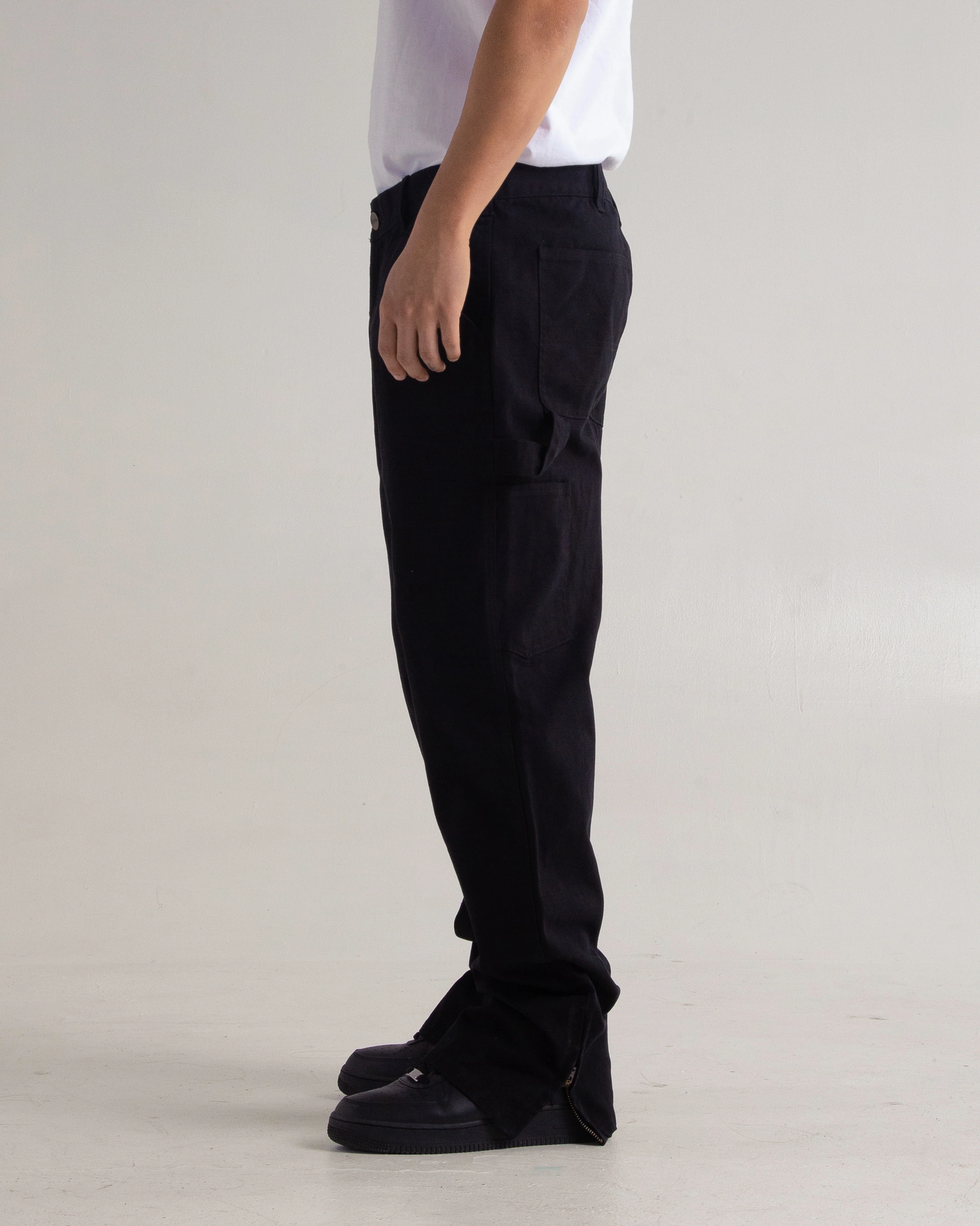Canvas Zip Carpenter Pants - Image 4