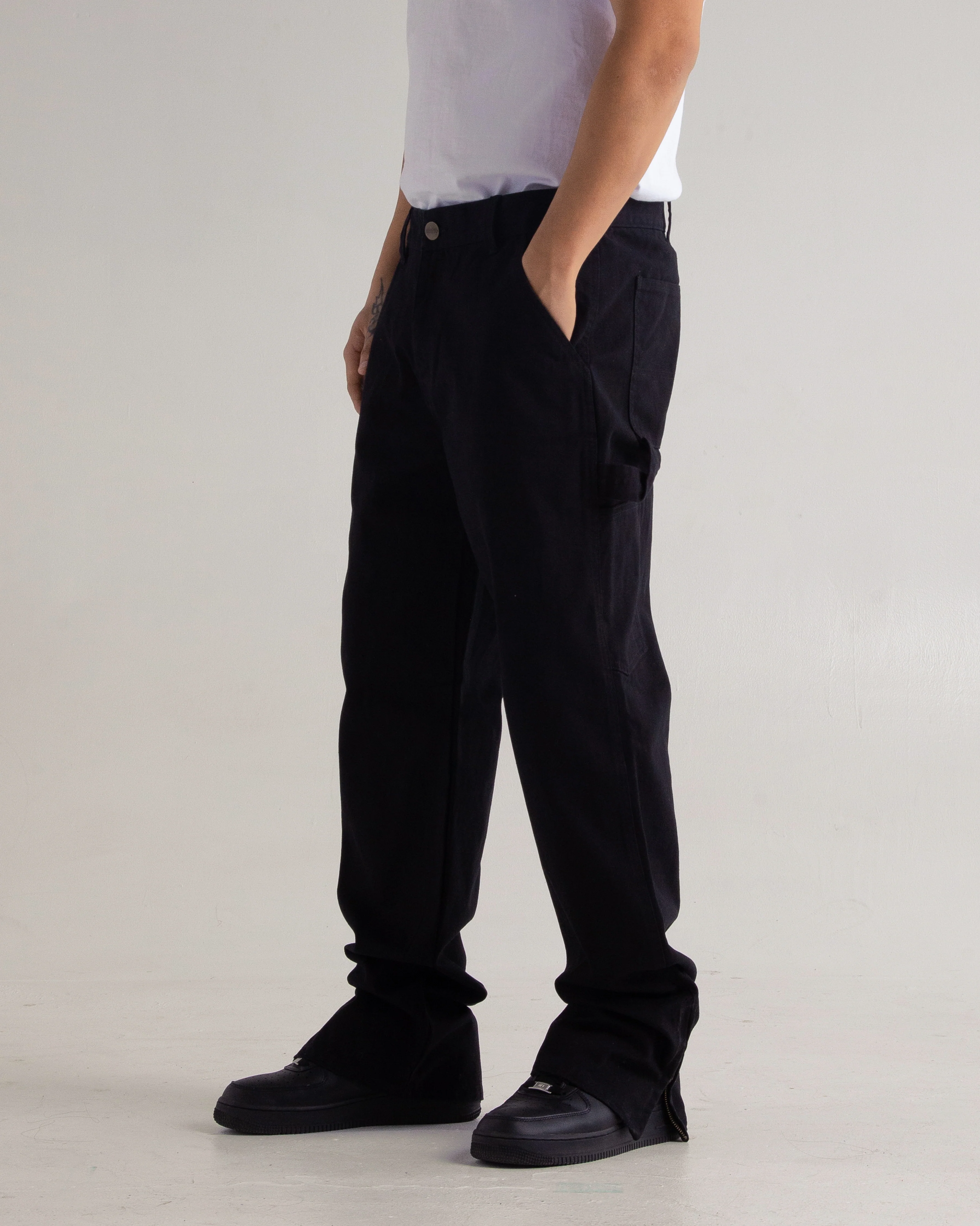 Canvas Zip Carpenter Pants - Image 5