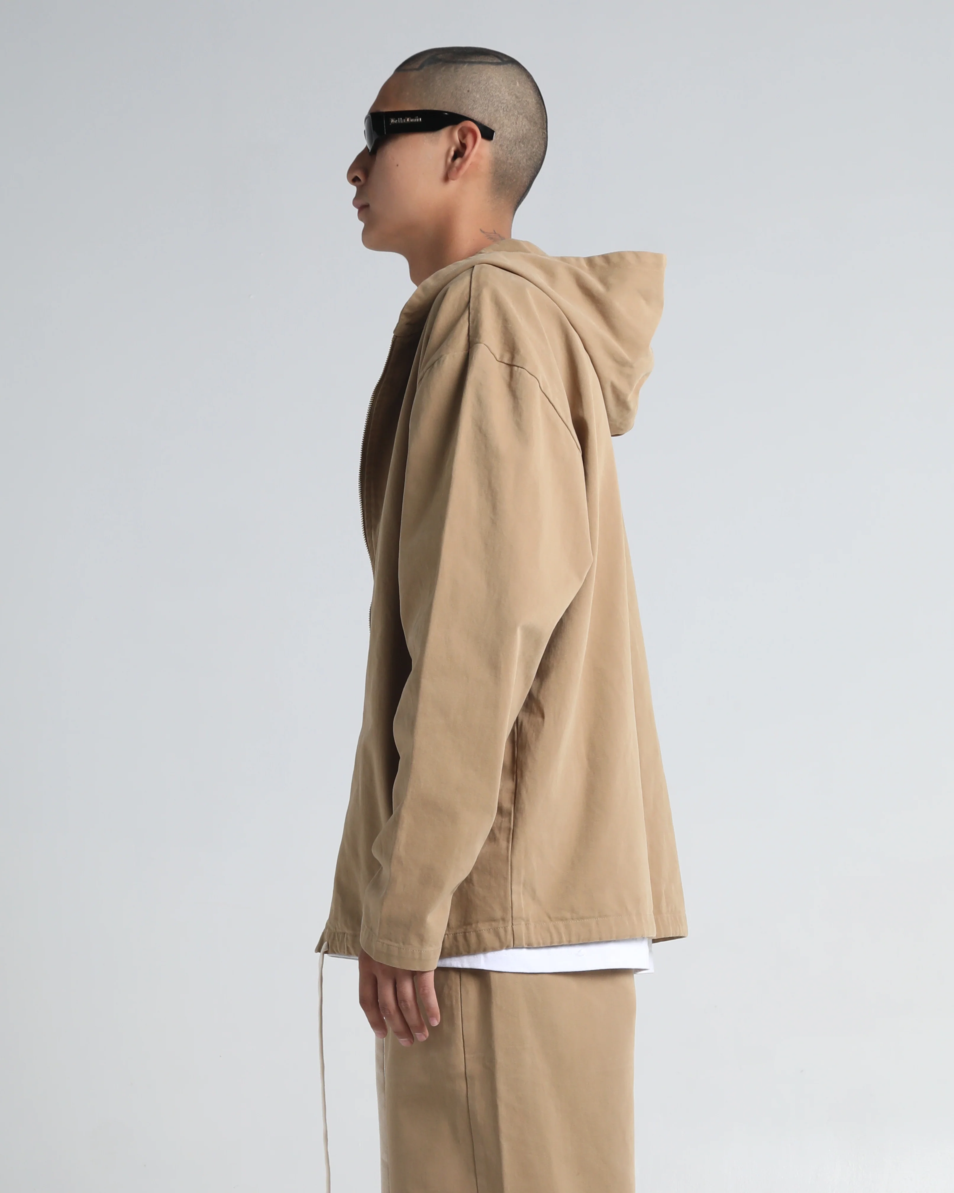 Baggy Twill Hooded Zip Up - Image 12