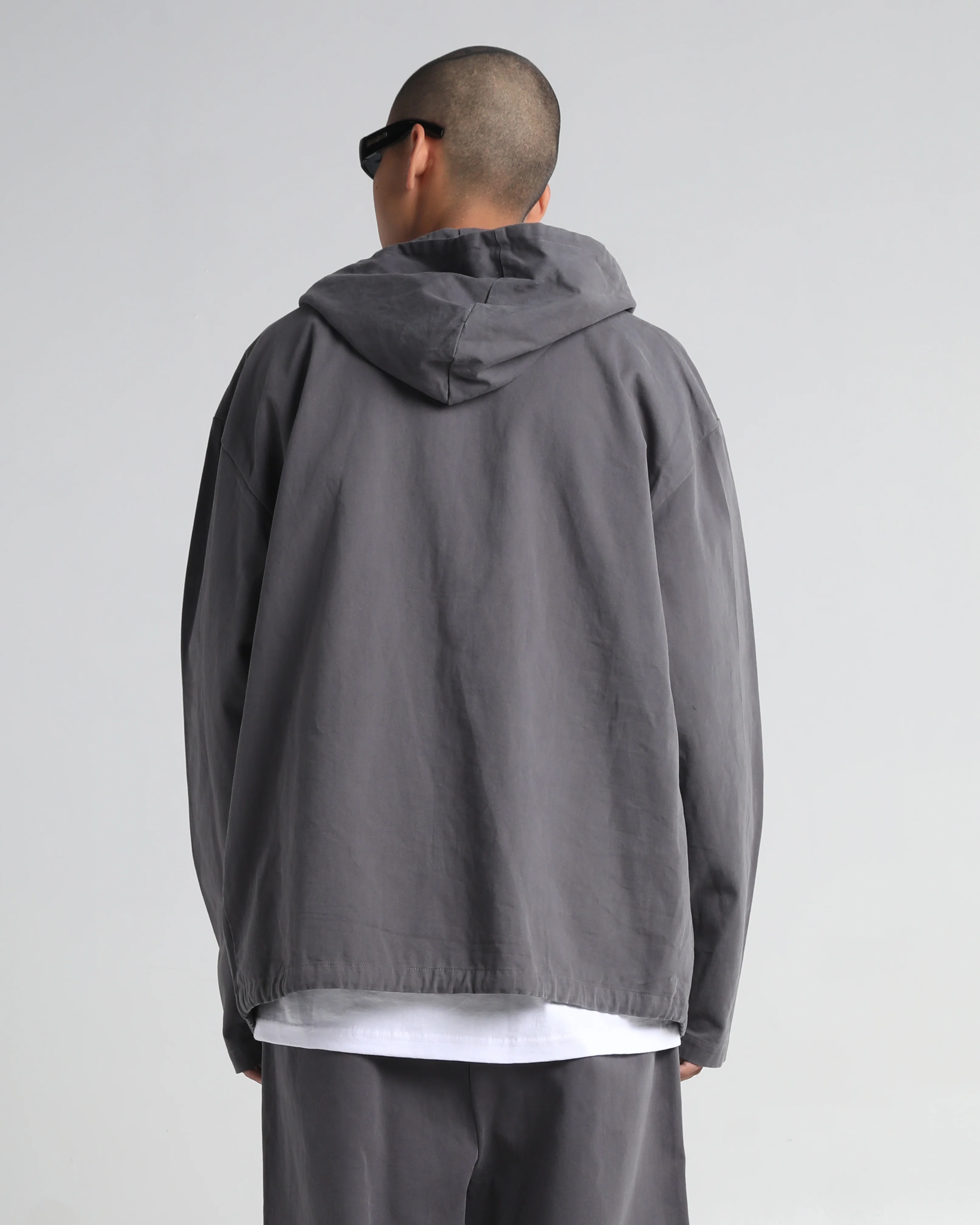 Baggy Twill Hooded Zip Up - Image 7