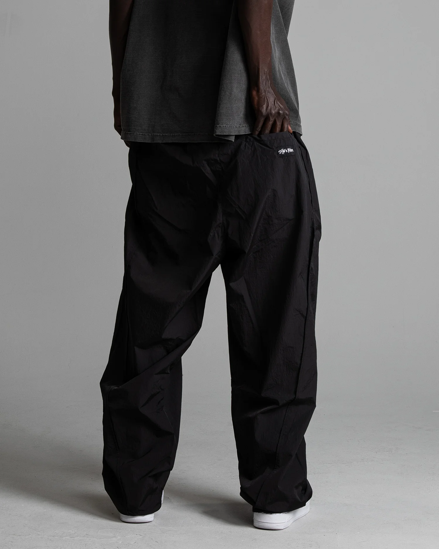 Wind Opps Baggy Nylon Pants - Image 3