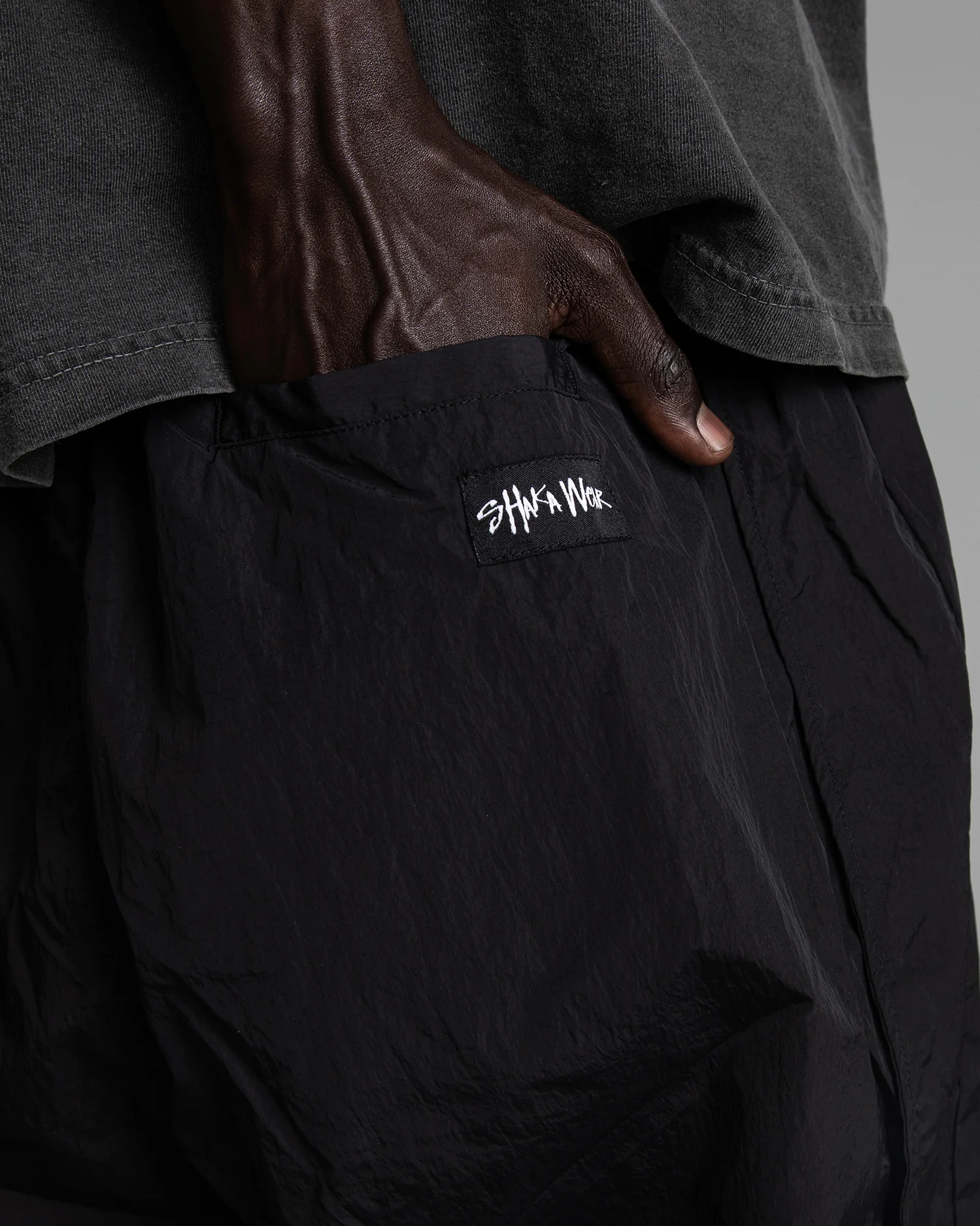 Wind Opps Baggy Nylon Pants - Image 5