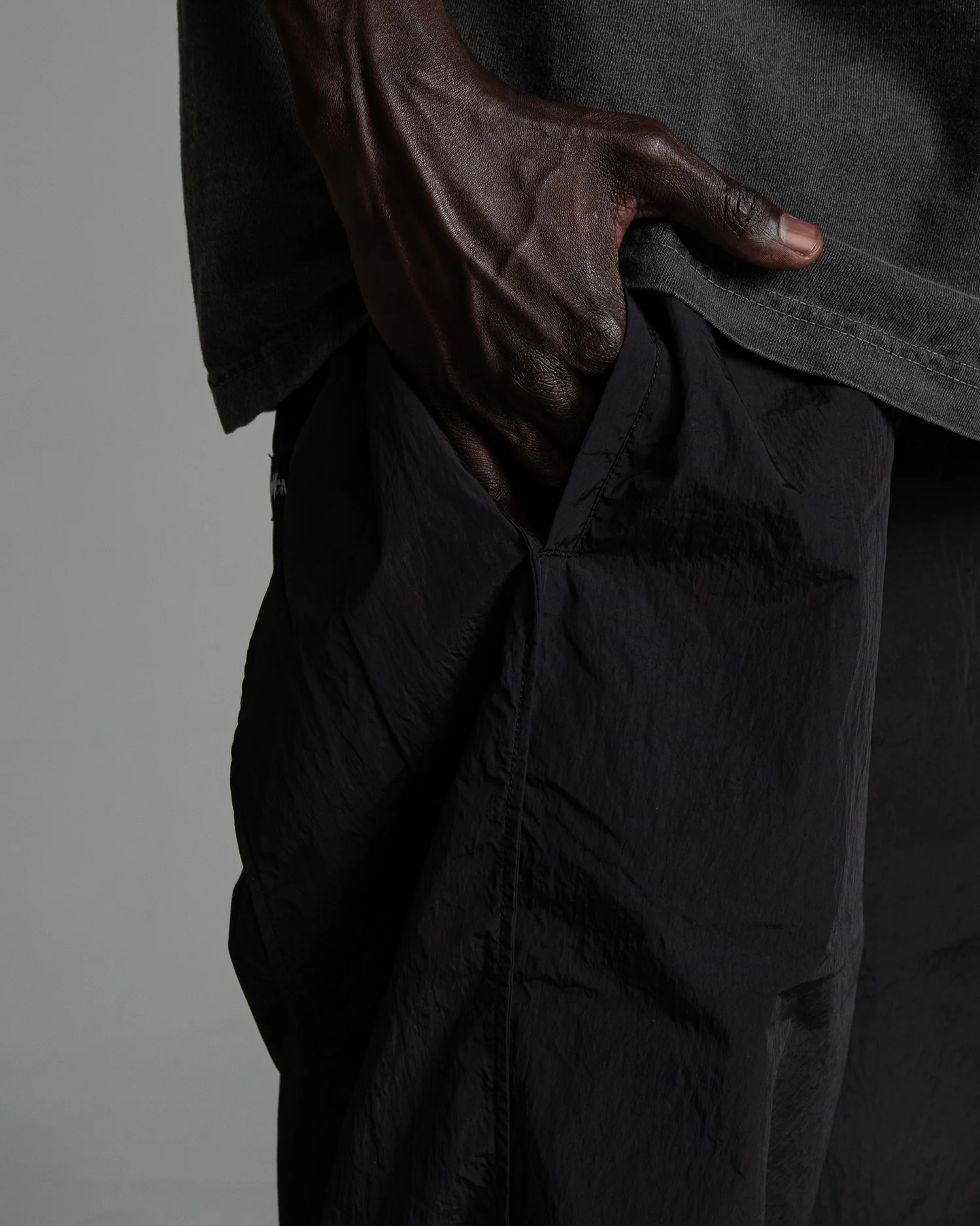 Wind Opps Baggy Nylon Pants - Image 7